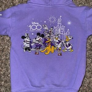 Disney Lavender Sweatshirt with Iconic Characters